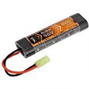 Lancer Tactical 1 Lancer Tactical Energy NiMH Flat Battery Pack for Airsoft Gun, 9.6V, 1600mAh