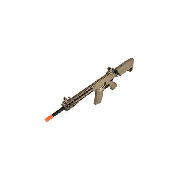 Lancer Tactical Airsoft Rifle 6 Lancer Tactical GEN 2 M4 Custom Body AEG Metal Gear Electric Airsoft Rifle - TAN