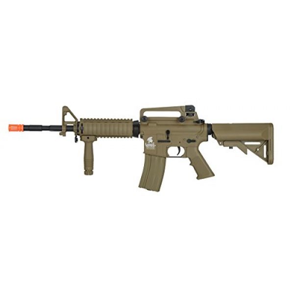 UKARMS Airsoft Rifle 2 UKARMS Lancer Tactical M4A1 Airsoft Gun Rifle RIS SOPMOD AEG Metal Gears Raider w/ 9.6v Battery & Charger (Tan High Velocity)