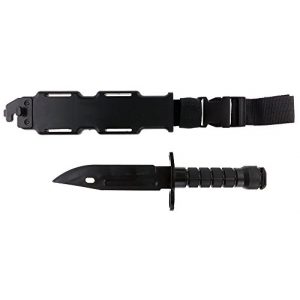 SportPro  1 SportPro Rubber Combat Knife M9 Style for Training Airsoft Black