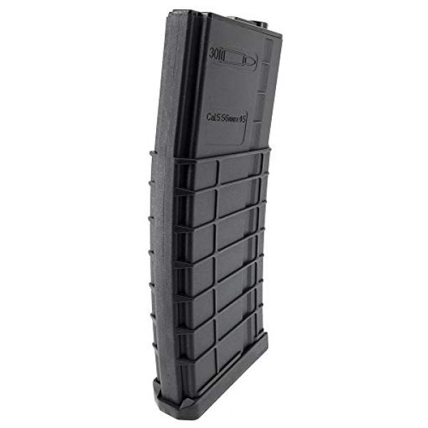 SportPro Airsoft Gun Magazine 4 SportPro CYMA 150 Round Polymer Thermold Waffle Medium Capacity Magazine for AEG M4 M16 Airsoft - Black