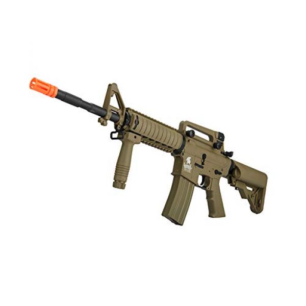 Lancer Tactical Airsoft Rifle 2 Lancer Tactical Gen 2 Upgraded RIS LT-04 AEG Metal Gear Electric Airsoft Gun, Dark Earth
