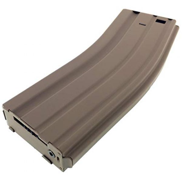SportPro Airsoft Gun Magazine 7 SportPro Jing Gong 450 Round Metal High Capacity Magazine for AEG M4 M16 Airsoft Tan