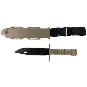 SportPro  1 SportPro Rubber Combat Knife M9 Style for Training Airsoft Dark Earth
