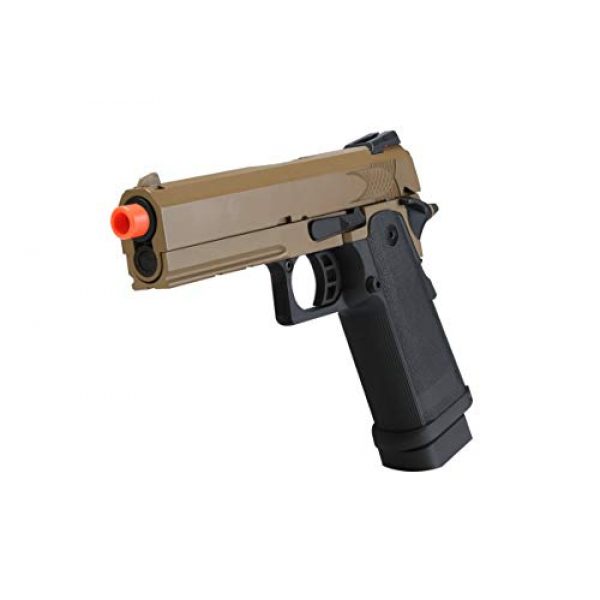 BULLDOG AIRSOFT Airsoft Pistol 5 Airsoft HI-CAPA 4.3 Desert CO2 Pistol with Free Speed Loader BBS and Gun Case [Airsoft Blowback]