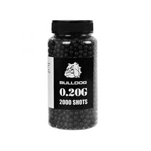 BULLDOG AIRSOFT Airsoft BB 1 BULLDOG 0.20G 6MM Airsoft BBS - White and Black Color Options