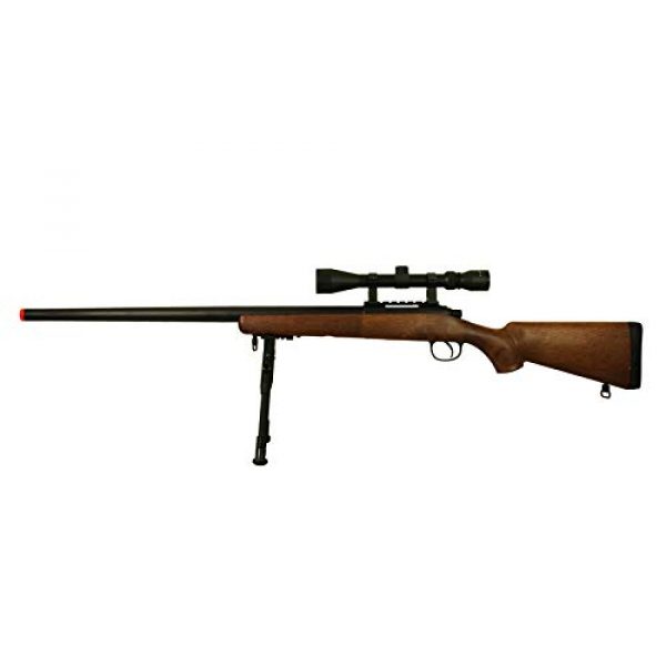 BBTac Airsoft Rifle 4 BBTac Airsoft Sniper Rifle VSR-10 Bolt Action Powerful Spring Airsoft Gun with Hunting Scope and Bipod