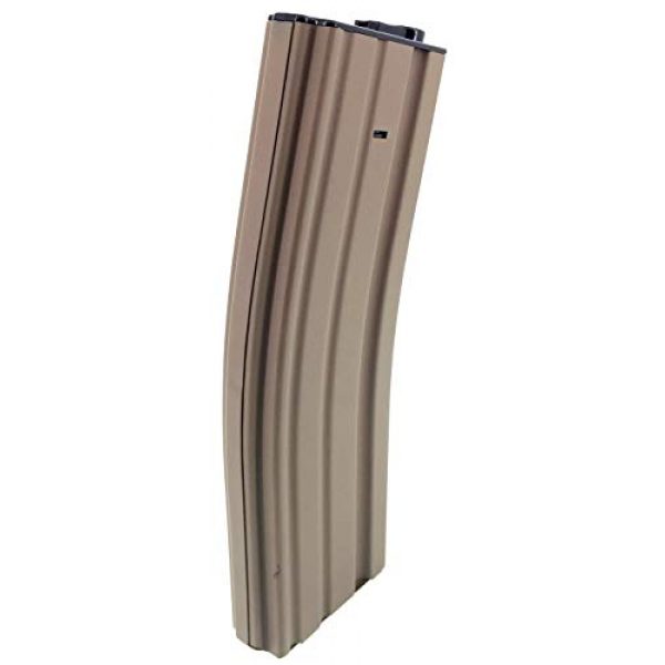 SportPro Airsoft Gun Magazine 5 SportPro Jing Gong 450 Round Metal High Capacity Magazine for AEG M4 M16 3 Pack Airsoft Tan