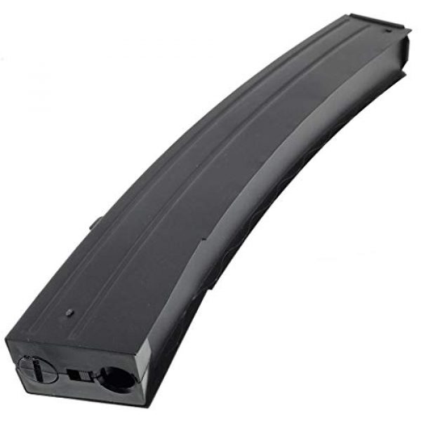 AMRY FORCE Airsoft Gun Magazine 5 AMRY FORCE SportPro 110 Round Metal Medium Capacity Magazine for AEG Sterling Airsoft - Black