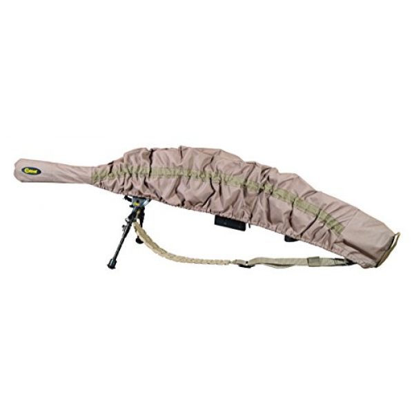 Caldwell Rifle Case 1 Caldwell Allweather Fast Case Gun Cover with FDE Color, PVC Lined Fabric, Water Resistance and Quick Access Design for Outdoor, Range, Shooting and Hunting