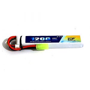 ZDF 1 ZDF 2S 7.4V 1200mAh 25C Lipo Battery Pack with Small Tamiya Plug for Airsoft Gun