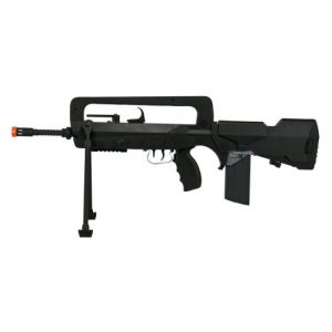FAMAS Airsoft Rifle 1 Soft Air Famas Foreign Legion Electric Powered Airsoft Rifle with Adjustable Hop-Up, 380-420 FPS