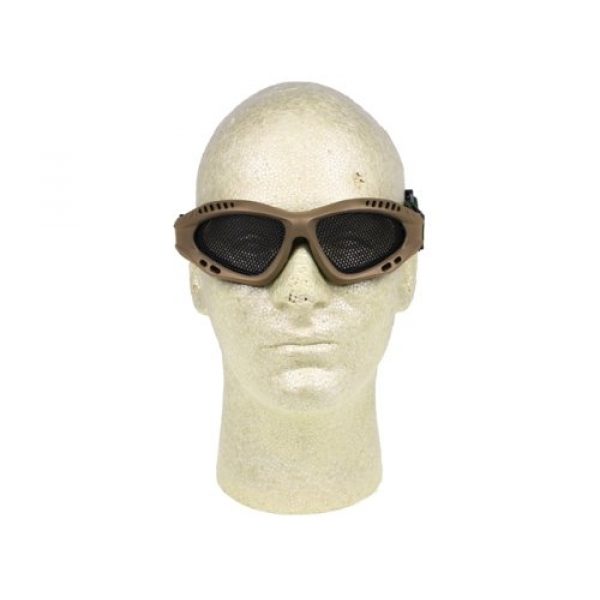 PForce 2 Airsoft Adjustable Mesh Wire Goggles - Tan
