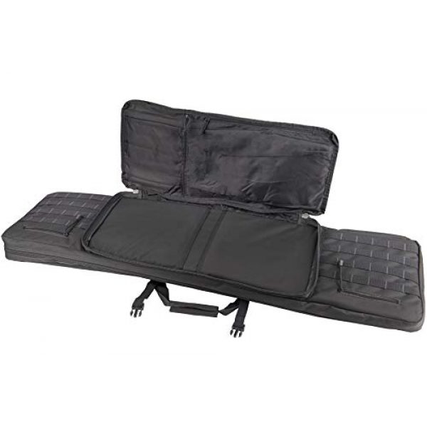 Lancer Tactical Rifle Case 4 Lancer Tactical 48" Double Gun Bag 600D PVC MOLLE Belt Rifle Bag