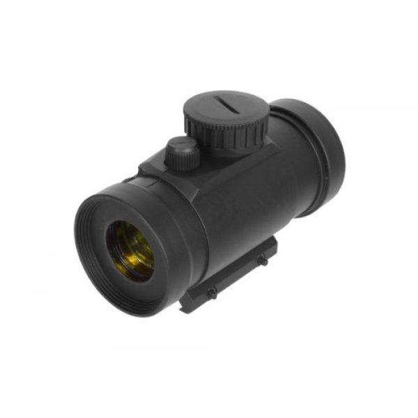 DE  2 DE Airsoft Plastic Illuminated Red Dot Scope w/Rail Mount