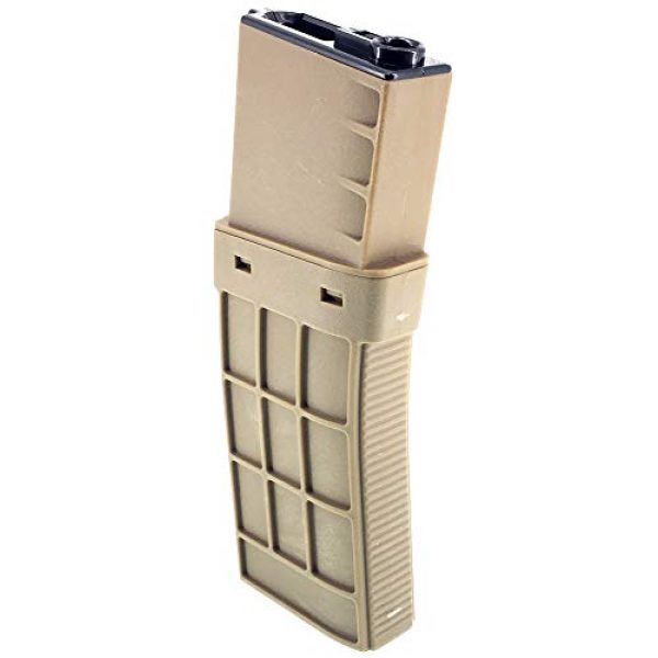 SportPro Airsoft Gun Magazine 2 SportPro CYMA 450 Round Polymer Thermold Waffle High Capacity Magazine for AEG M4 M16 Airsoft - Tan