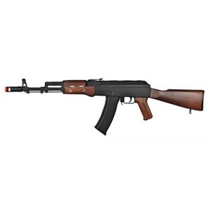 Well Airsoft Rifle 1 Well AK-47 AEG Semi/Full Auto Electric Airsoft Rifle Gun High Capacity Magazine FPS 290 (Black/Wood)