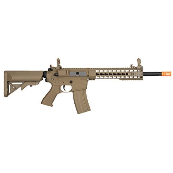 Lancer Tactical Airsoft Rifle 2 Lancer Tactical GEN 2 M4 Custom Body AEG Metal Gear Electric Airsoft Rifle - TAN