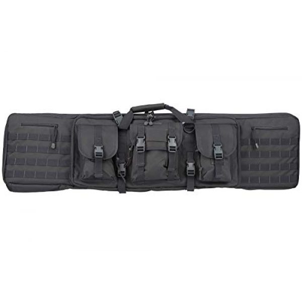Lancer Tactical Rifle Case 2 Lancer Tactical 48" Double Gun Bag 600D PVC MOLLE Belt Rifle Bag