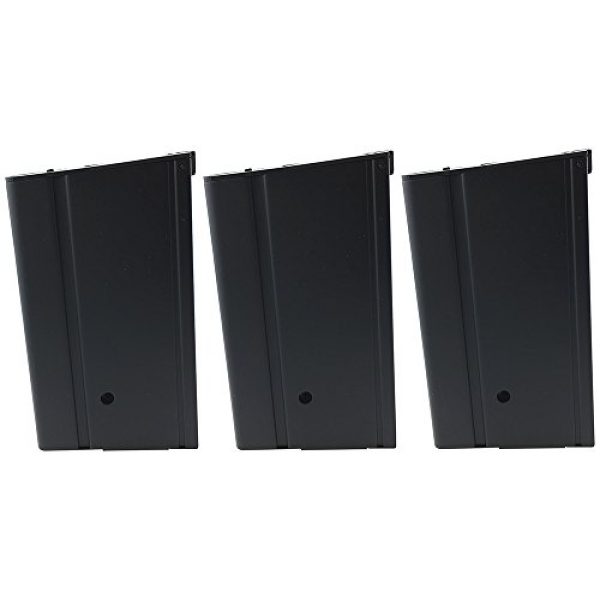 SportPro Airsoft Gun Magazine 1 SportPro 400 Round Metal High Capacity Magazine for AEG M14 3 Pack Airsoft Black