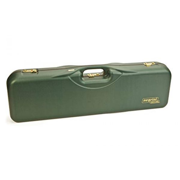 Negrini Cases Airsoft Gun Case 1 Negrini Cases 1646LR-3C/4733 Shotgun Case for O/U ABS/1 Gun/3 Barrels to 34 5/8-Inch/Med-Rib, Green/Brown