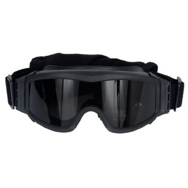 Lancer Tactical 1 Lancer Tactical Black CA-203B Airsoft Safety Goggles w/ 3 Lenses