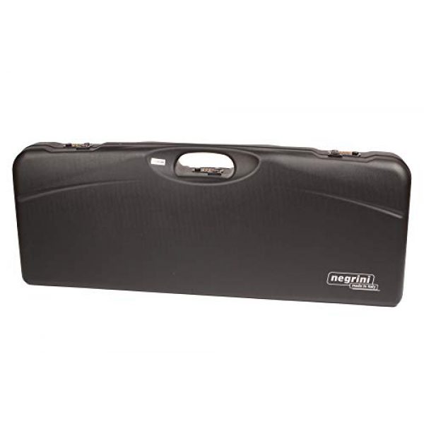 Negrini Cases Airsoft Gun Case 1 Negrini Cases 1652LR-TS/5040 Shotgun Case for O/U ABS/1 Gun/1 Barrel up to 33 1/2-Inch with 3 Tube Set, Black/Blue