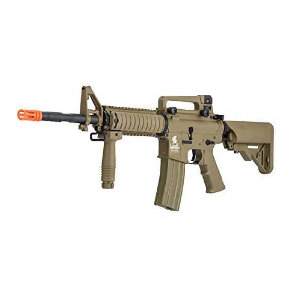 Lancer Tactical Airsoft Rifle 3 Lancer Tactical Gen 2 Upgraded RIS LT-04 AEG Metal Gear Electric Airsoft Gun, Dark Earth