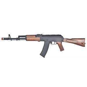 Well Airsoft Rifle 1 Wells D74 AK47 Full Automatic Electric Airsoft Gun, Wood