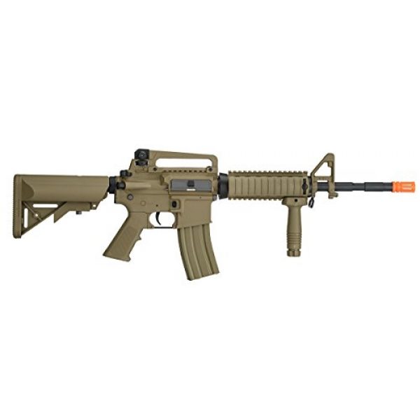 UKARMS Airsoft Rifle 3 UKARMS Lancer Tactical M4A1 Airsoft Gun Rifle RIS SOPMOD AEG Metal Gears Raider w/ 9.6v Battery & Charger (Tan High Velocity)