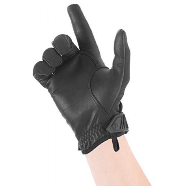 First Tactical  4 First Tactical Womens Pro Knuckle Glove | TPR Protective Knuckles with Goatskin Touchscreen Leather
