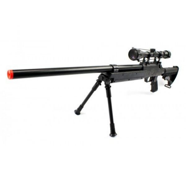 BBTac Airsoft Rifle 1 Spring Bolt Action Well m187d fps-550 Metal Airsoft Sniper Rifle Gun w/Scope, bi-pod(Airsoft Gun)