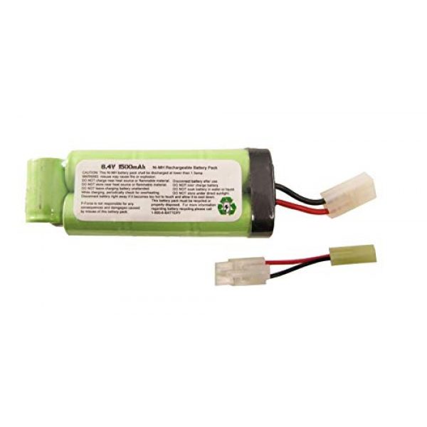 PForce  1 PForce Omega SB 8.4v Battery Large Mini Tamiya Connecter 1500mAh NiMH AEG Airsoft