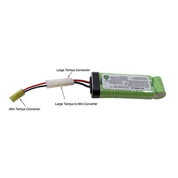 PForce  2 PForce Omega SB 8.4v Battery Large Mini Tamiya Connecter 1500mAh NiMH AEG Airsoft