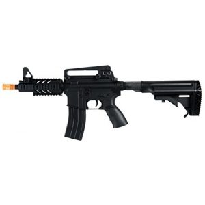Well Airsoft Rifle 1 Well D3809 M16 CQB Stubby Electric Airsoft Gun Full Auto Assault Rifle FPS-300, Comes with Retractable Crane Stock, High Capacity Magazine(Airsoft Gun)