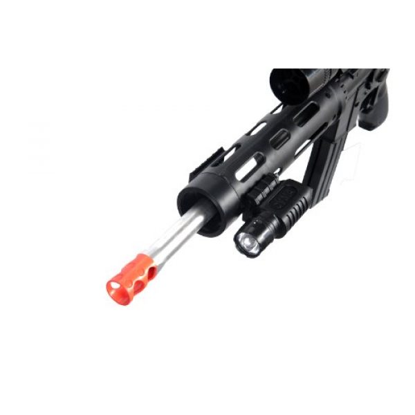 UKARMS Airsoft Rifle 3 UKARMS P1136 Marksman Sniper Spring Airsoft Rifle & Pistol Combo Gun Set FPS 260, Black
