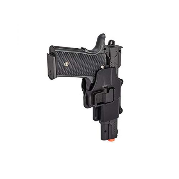 UKARMS Airsoft Pistol 5 UKARMS Galaxy G20H Full Metal M945 Airsoft Spring Hand Gun with Quick Release Holster