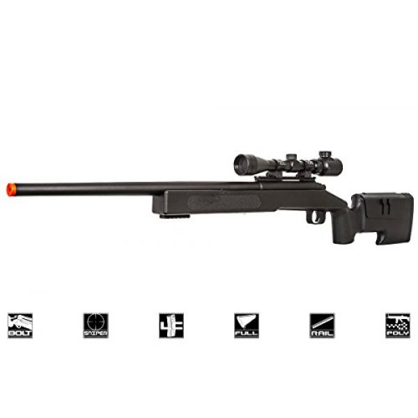 ASG Airsoft Rifle 1 ASG McMillian Sportline M40A3 Bolt Action Spring Sniper Airsoft Rifle (Black)