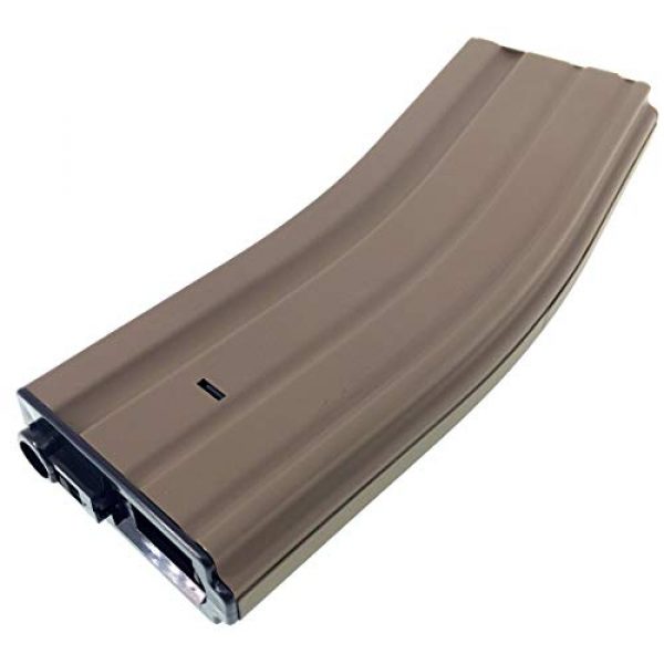 SportPro Airsoft Gun Magazine 7 SportPro Jing Gong 450 Round Metal High Capacity Magazine for AEG M4 M16 3 Pack Airsoft Tan