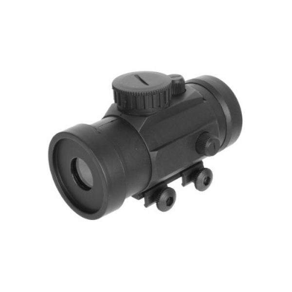 DE  3 DE Airsoft Plastic Illuminated Red Dot Scope w/Rail Mount