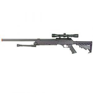 BBTac Airsoft Rifle 1 BBTac Powerful And Precision Spring Airsoft Sniper Rifle Gun, Heavy Weight with 3x Scope and Bipod