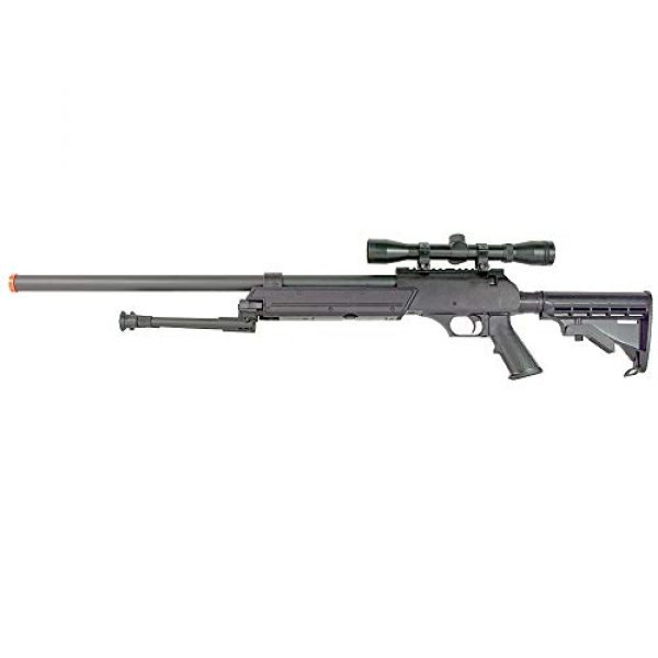 BBTac Airsoft Rifle 1 BBTac Powerful And Precision Spring Airsoft Sniper Rifle Gun, Heavy Weight with 3x Scope and Bipod