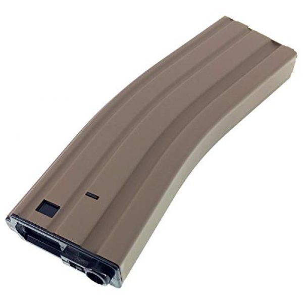 SportPro Airsoft Gun Magazine 6 SportPro Jing Gong 450 Round Metal High Capacity Magazine for AEG M4 M16 3 Pack Airsoft Tan