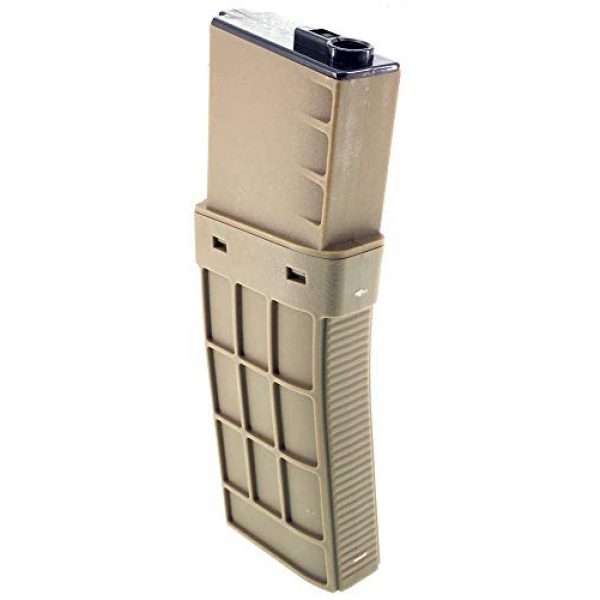 SportPro Airsoft Gun Magazine 2 SportPro CYMA 220 Round Polymer Thermold Waffle Medium Capacity Magazine for AEG M4 M16 Airsoft - Tan