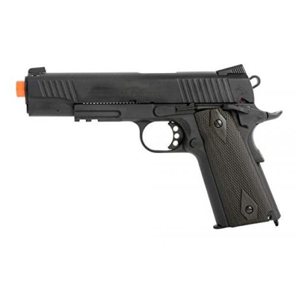 Colt Airsoft Pistol 2 Colt 1911 CO2 Full Metal Airsoft Pistol with Adjustable Hop-Up and Blowback, 380-390 FPS, Black