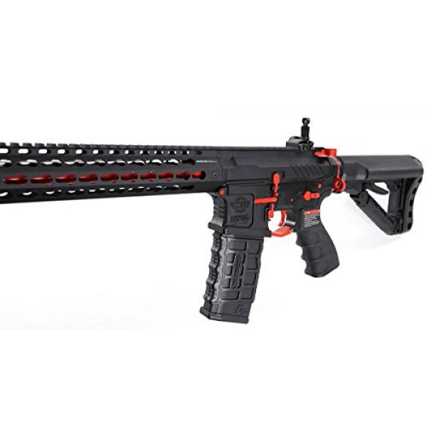 G&G Airsoft Rifle 3 G&G Combat Machine CM16 SRXL 6mm Airsoft AEG Rifle w/KeyMod & MOSFET, Red Edition