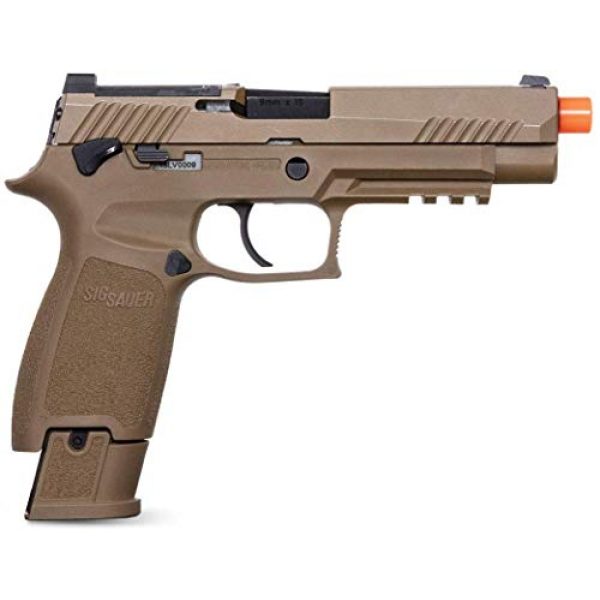 PF Airsoft Pistol 2 Sig Sauer Pro Force M17 Airsoft Green Gas Pistol with Pack of 1000 6mm .20g BBS Bundle