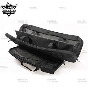 Mastiff Outdoor Rifle Case 2 Mastiff Outdoor Tactical Double Long Rifle Pistol Gun Bag Firearm Hungting Pack Transportation Case Paintball Airsoft Length 36" 42"