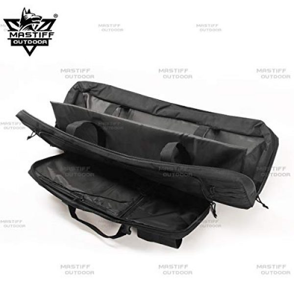 Mastiff Outdoor Rifle Case 2 Mastiff Outdoor Tactical Double Long Rifle Pistol Gun Bag Firearm Hungting Pack Transportation Case Paintball Airsoft Length 36" 42"