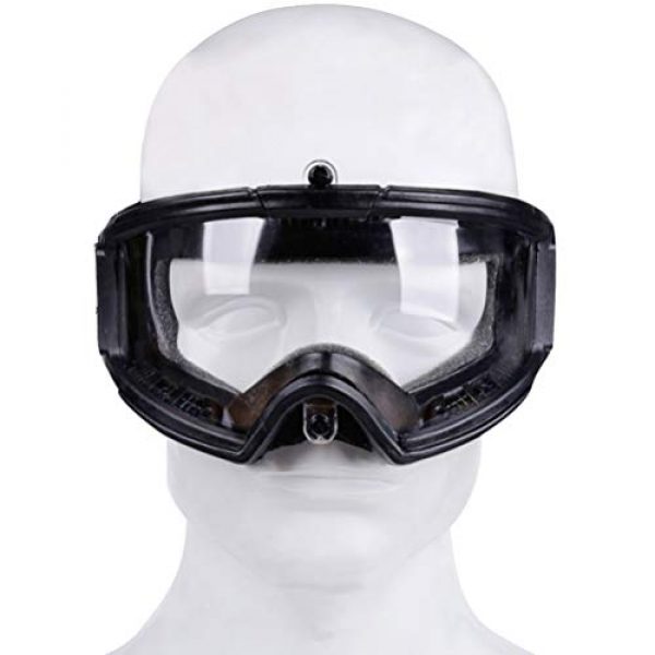 BESPORTBLE 2 BESPORTBLE Safety Goggle Glasses CS Game Protective Glasses Outdoor Sports Ski Riding Eyewear Eye Protection Goggles for Airsoft Paintball (Black Style)